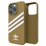 Adidas OR Molded Case PU for iPhone 13 Pro / iPhone 13 - Beige and Gold