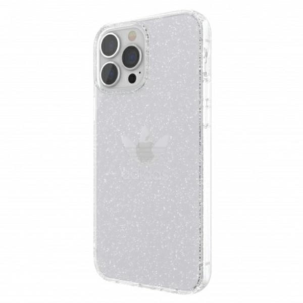 Adidas OR Protective Clear Case Glitter for iPhone 13 Pro Max - Transparent Silver
