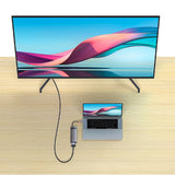 Baseus Metal Gleam Series HUB 7-in-1 USB Type C docking station - 1 x HDMI / 1 x VGA / 3 x USB 3.2 Gen. 1 / 1 x Power Delivery / 1 x RJ-45 Ethernet gray (WKWG040013)