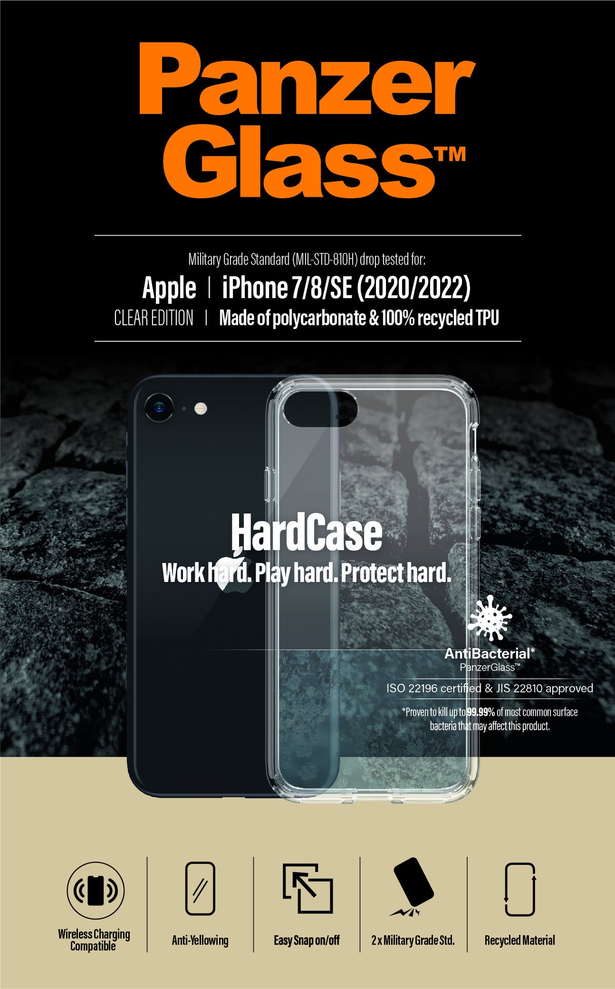 PanzerGlass ® HardCase iPhone SE (2020/2022) | 7 | 8
