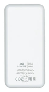 Rivacase VA2572 Lithium polymer (LiPo) 20000 mAh Hvid
