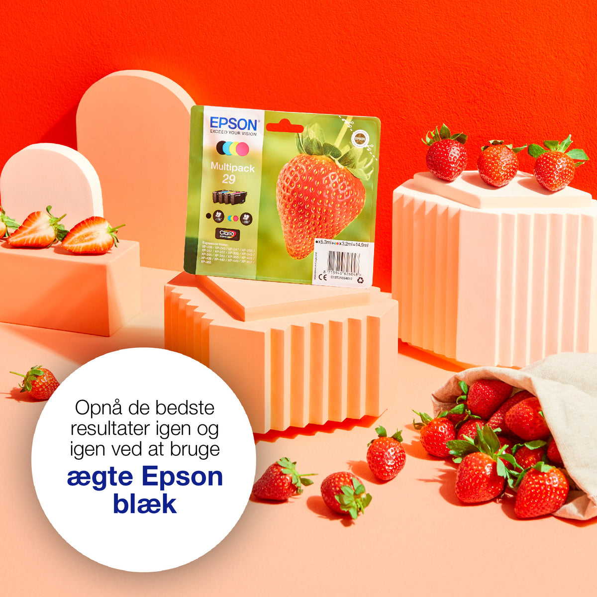 Epson Strawberry Singlepack Magenta 29XL Claria Home Ink