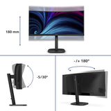 Philips 3000 series 34B2U3600C/00 computerskærm 86,4 cm (34") 3440 x 1440 pixel Wide Quad HD LCD Sort