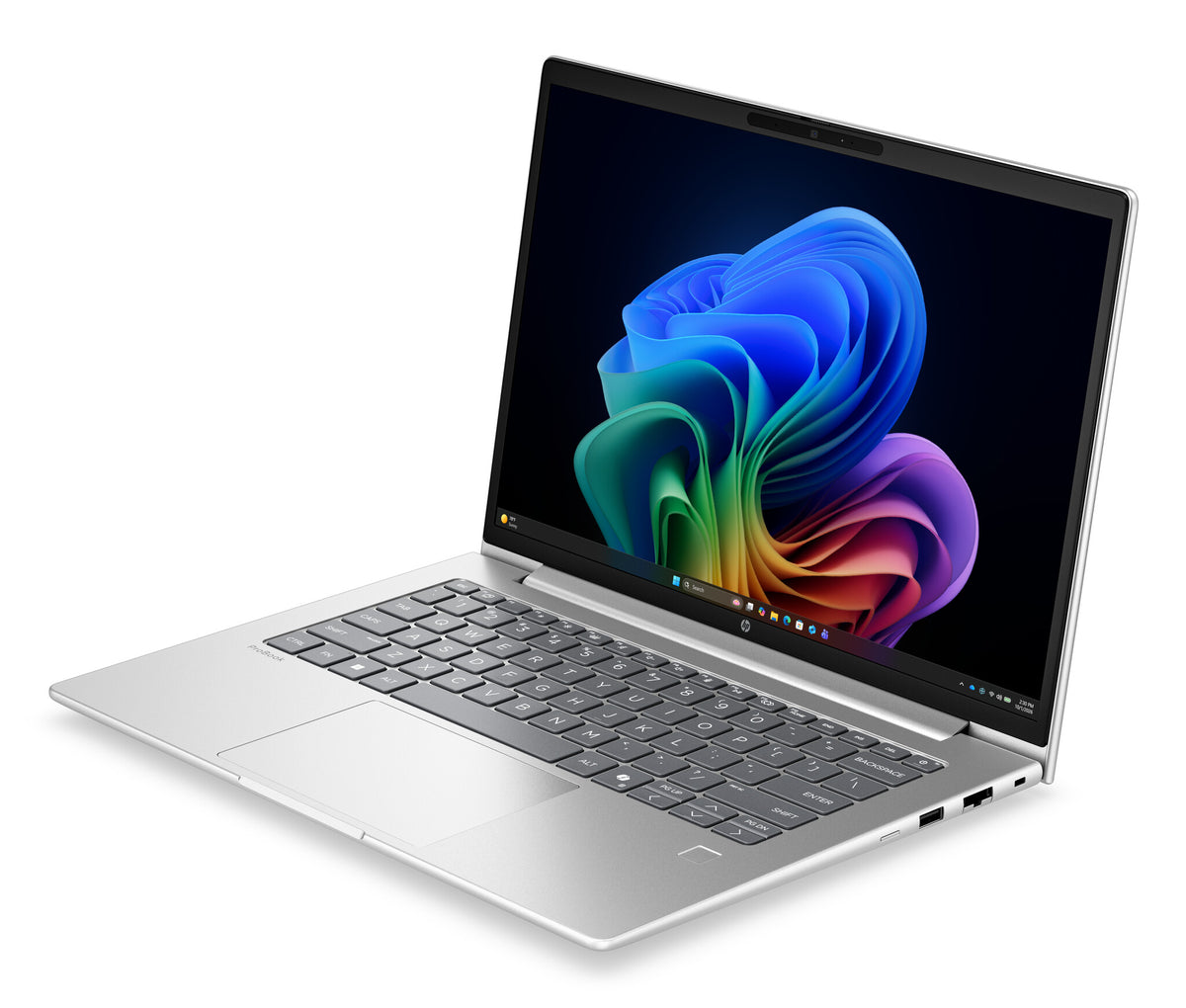 HP DX0M8AT laptop Intel Core 5 35.6 cm (14") WUXGA 16 GB DDR5-SDRAM 512 GB SSD Wi-Fi 7 (802.11be) Windows 11 Pro AI PC Silver