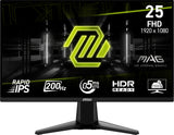 MSI MAG 255F E20 25 Fast IPS 1920 x 1080 (Full HD) HDMI DisplayPort 200Hz
