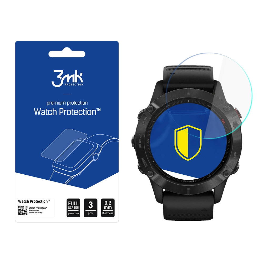 Garmin Fenix 6 Pro - 3mk Watch ProtectionTM v. FlexibleGlass Lite
