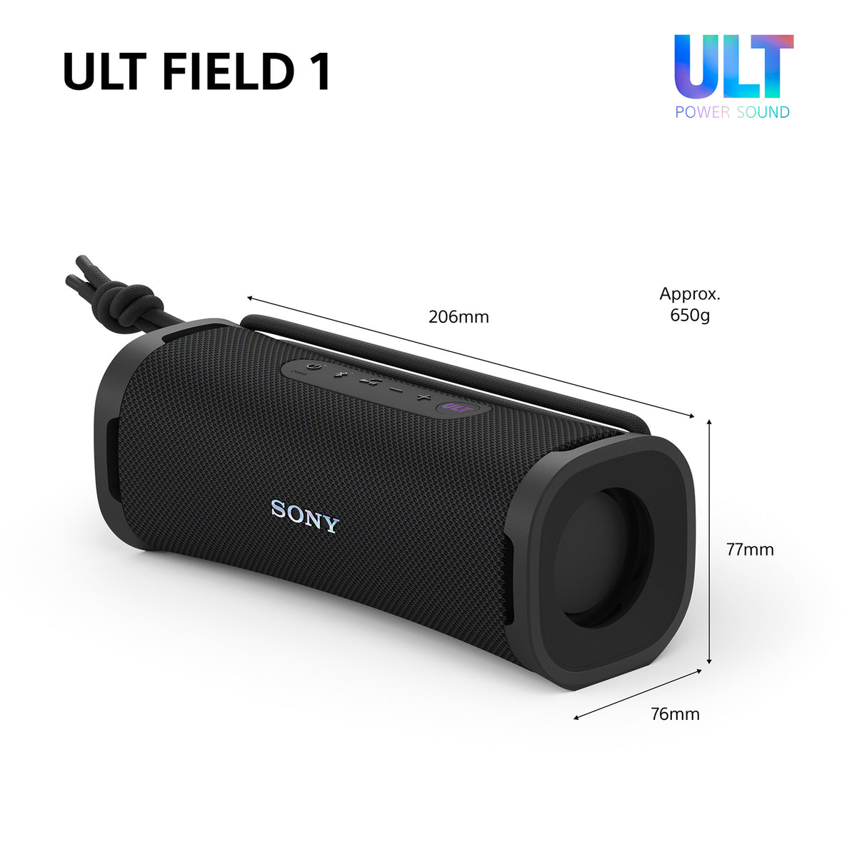 Sony ULT FIELD 1 Højttaler Sort