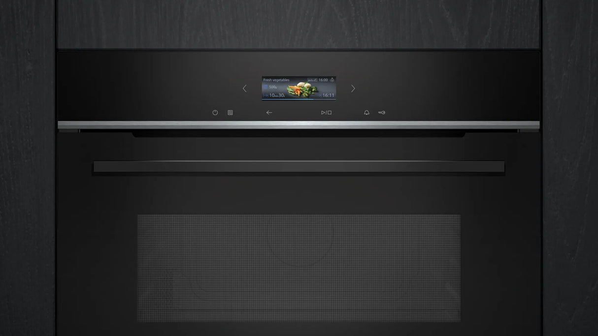 Siemens iQ700 CE732GXB1 mikrobølgeovn Sort Solo mikroovn Indbygget 36 L 1000 W