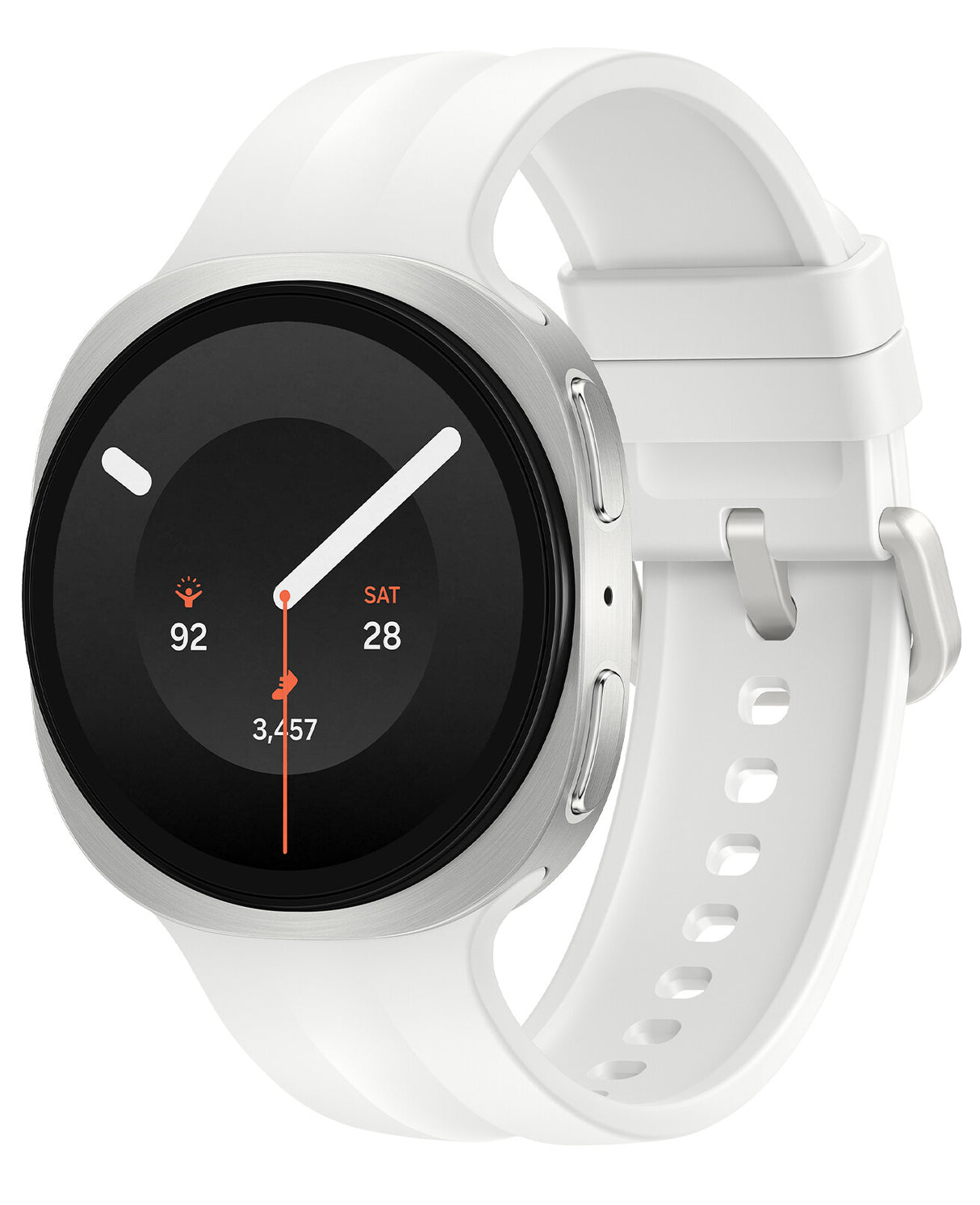 Samsung Galaxy Watch9 3,3 cm (1.3") AMOLED 40 mm Digital 438 x 438 pixel Berøringsskærm Sølv Wi-Fi GPS (satellit)