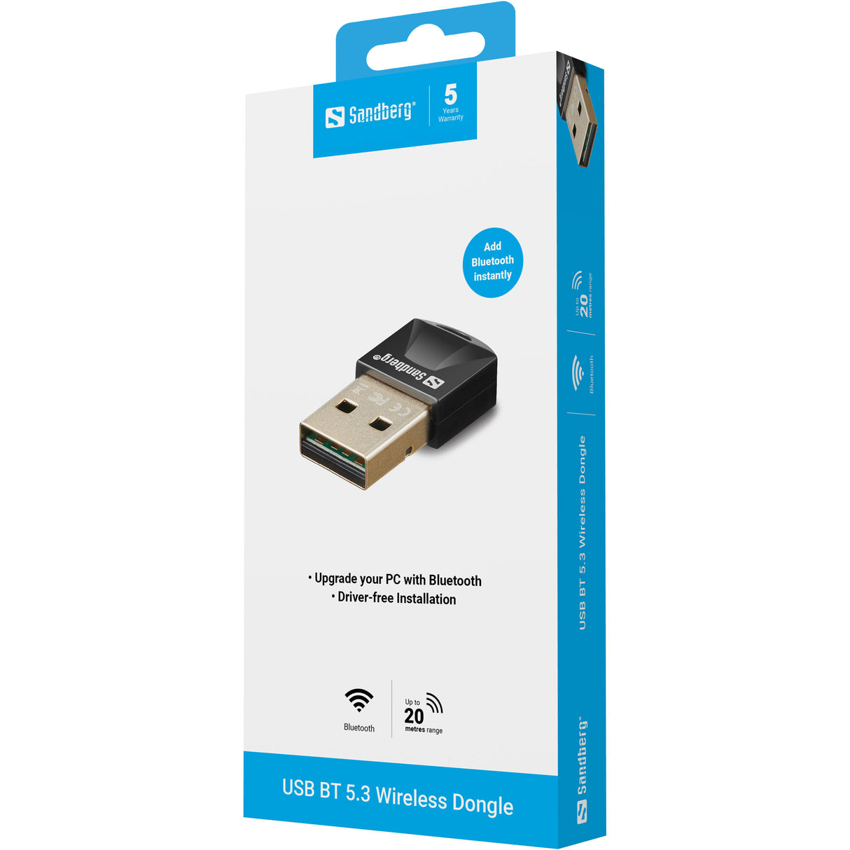 Sandberg 134-34 netværkskort Bluetooth 3 Mbit/s