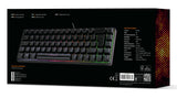 Deltaco Gaming DK240 60% keyboard, semi transparent case bla