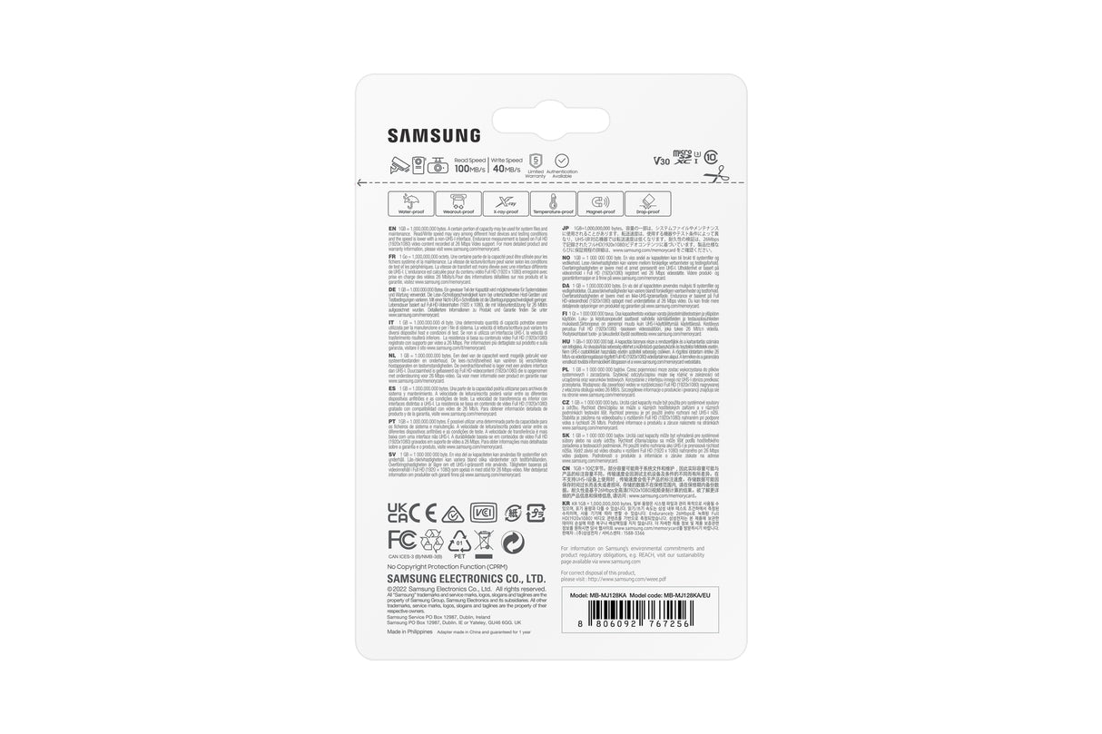 Samsung PRO Endurance MB-MJ128KA microSDXC 128GB 100MB/s