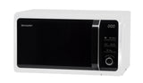 Sharp Home Appliances R-243W mikrobølgeovn Hvid Solo mikroovn Bordplade 20 L 800 W
