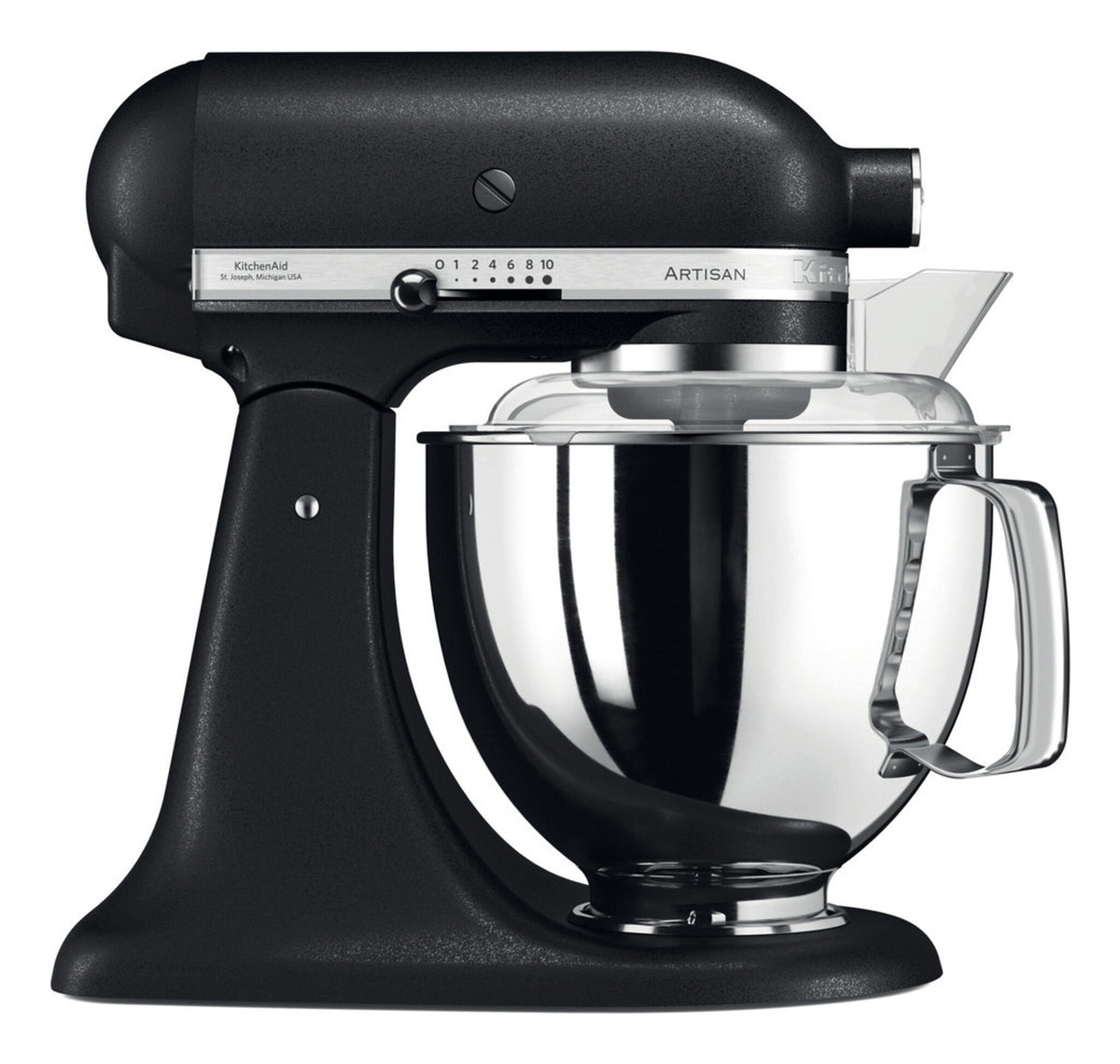 KitchenAid Artisian Food Processor 4.8, 300W, 10 hastighed, støbejern sort EU 5KSM175PSEBK