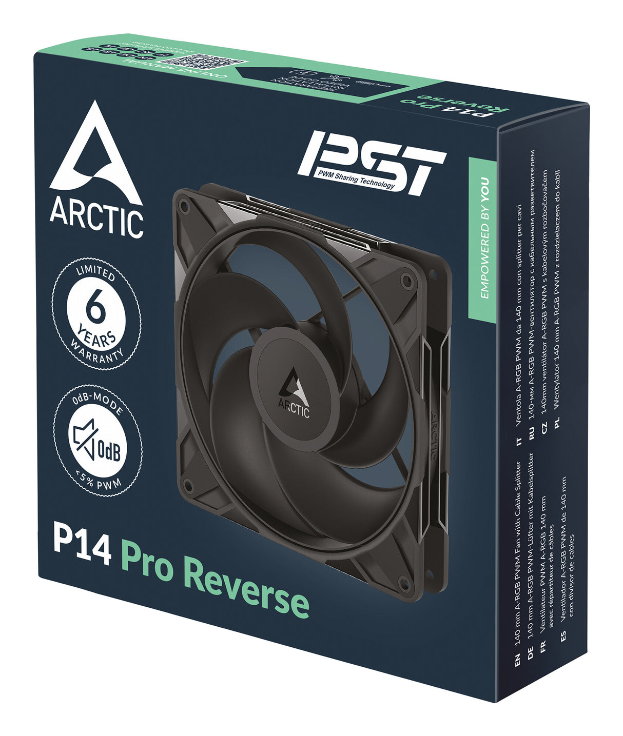 ARCTIC Freezer P14 Pro Reverse - 3 Pack Computerkabinet Ventilator 14 cm Sort 3 stk