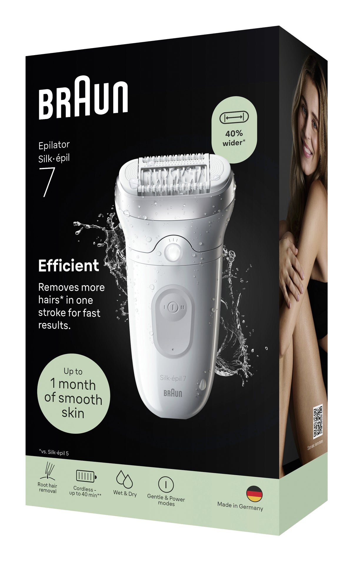 Braun Silk-epil 7 SE7-000 Epilator Hvid/Sølv