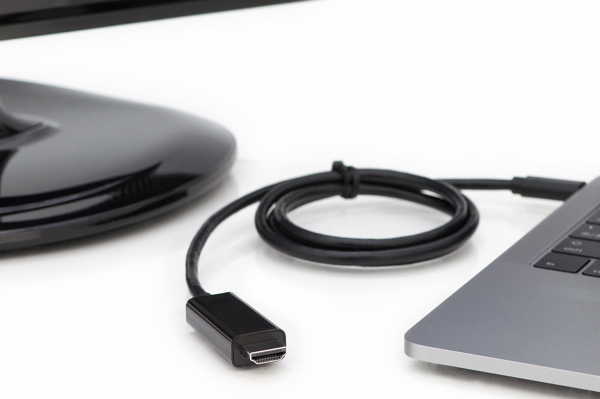 Digitus AK-300330-020-S videokabel adapter 2 m USB Type-C DisplayPort Sort