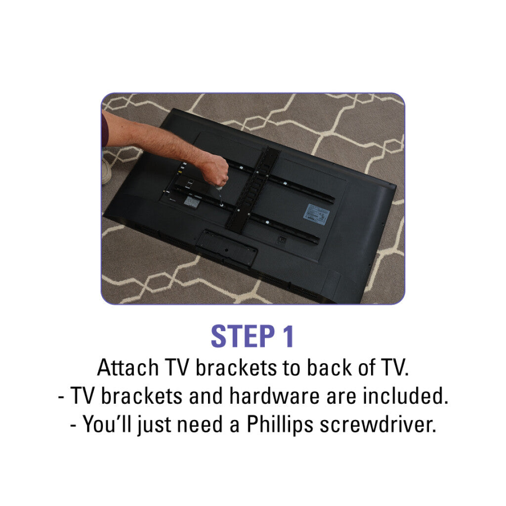 SANUS FTVS1 tv-beslag 165,1 cm (65") Sort