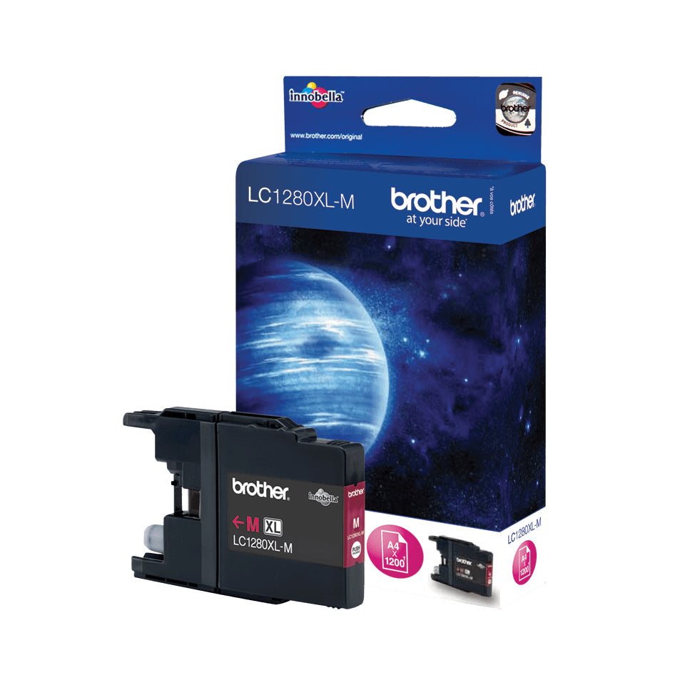 Brother LC1280XLM blækpatron 1 stk Original Magenta