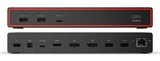 Lenovo ThinkPad USB4 Smart Dock 5500 with 135W Adapter Ledningsført Sort