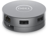 DELL DA305 Ledningsført USB 3.2 Gen 2 (3.1 Gen 2) Type-C Sølv