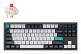 Keychron Q3 Max tastatur Universel USB + RF Wireless + Bluetooth QWERTY Nordisk Sort, Hvid