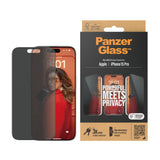 PanzerGlass Privacy Screen Protector iPhone 15 Pro Ultra-Wide Fit