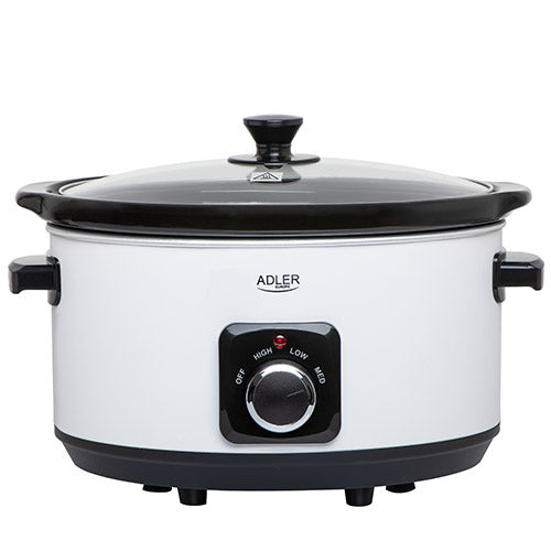 Adler AD 6413W gryde 5,8 L 290 W Hvid, Sort