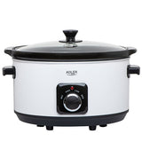 Adler AD 6413W gryde 5,8 L 290 W Hvid, Sort