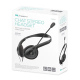 Omega FIS1020 Hovedtelefoner Ledningsført Headset Kontor/Callcenter Sort
