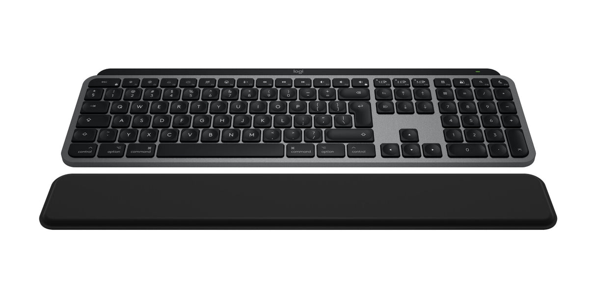 Logitech Master MX Keys S Combo for Mac tastatur Mus inkluderet Hjemme/kontor RF trådløs + Bluetooth QWERTY US International Aluminium, Sort