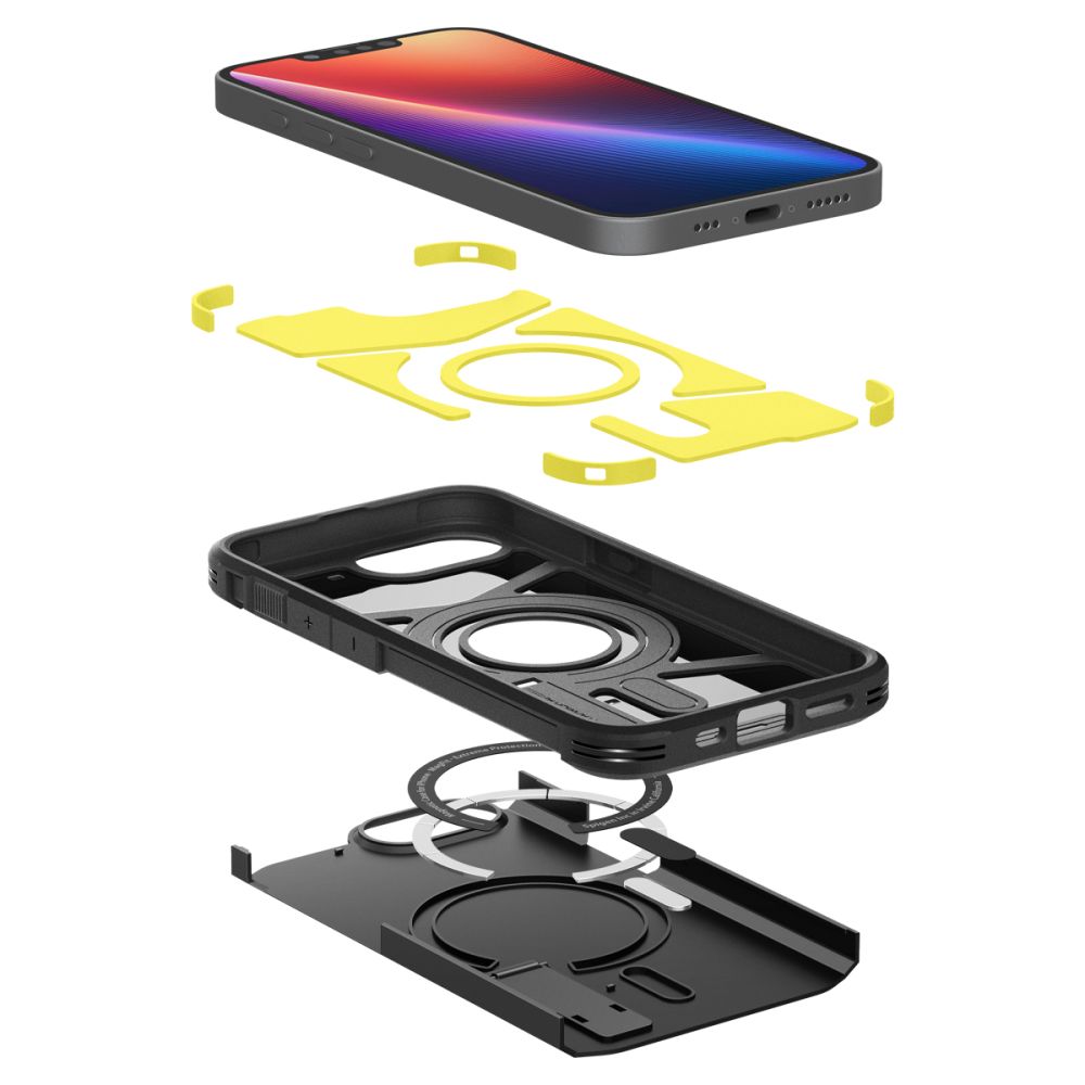 Spigen Tough Armor Magsafe Iphone 16 E / 17 E Sort