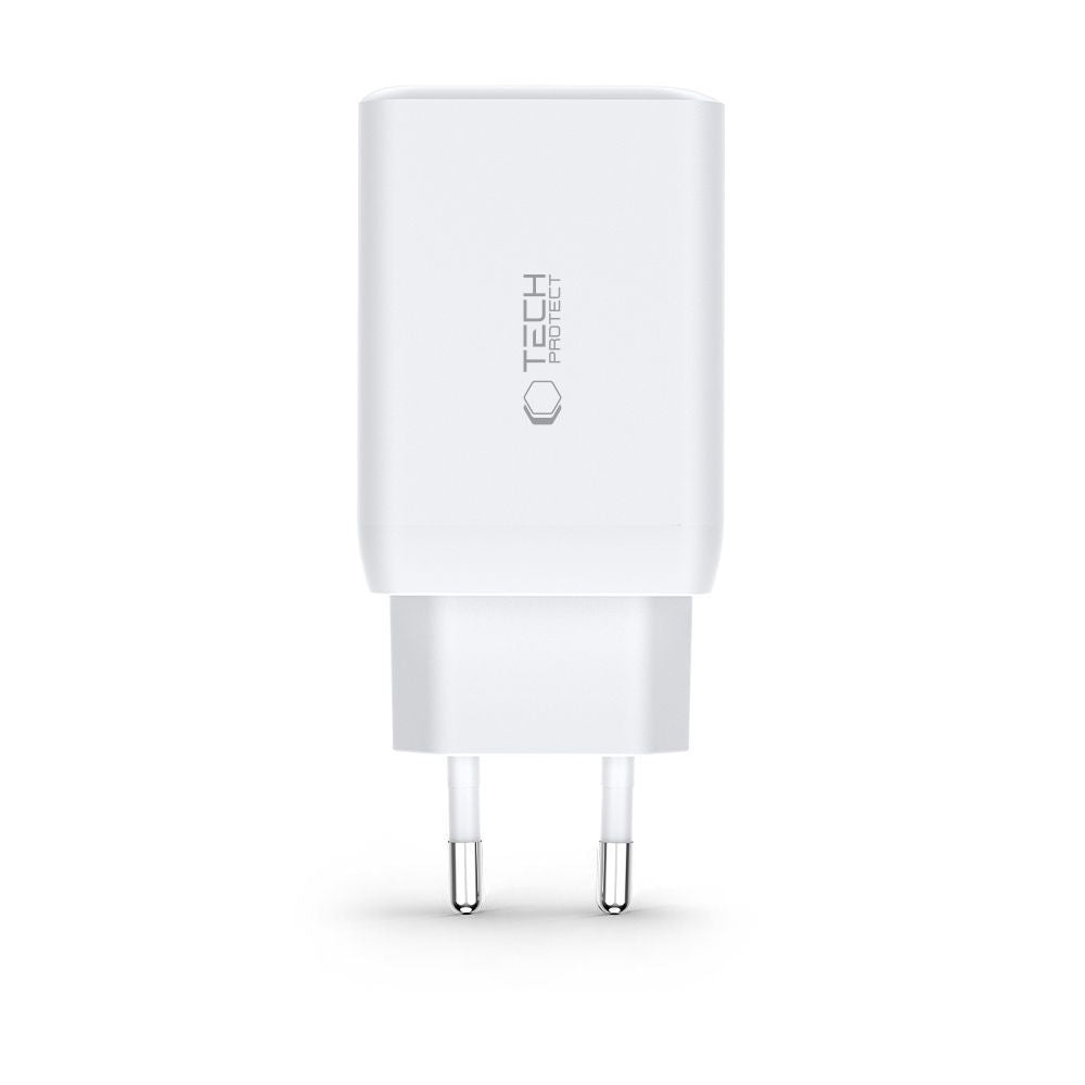 Tech Protect C65 W 3 Ports Netværksopladder Pd 65 W / Qc3.0 Sort