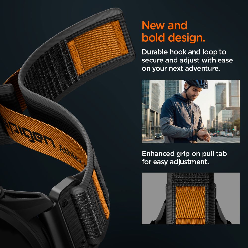 Spigen Athlex Air Garmin Quickfit 22 Mm Active Sort/Orange