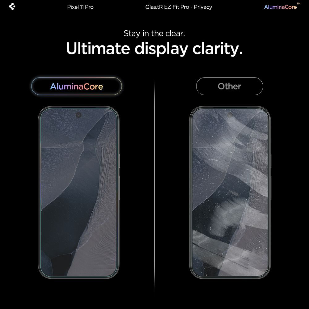 Privacyglas Spigen Glas.Tr Ez Fit Pro Ac 2 Pack Google Pixel 9/9 Pro / 10 Pro / 11 Pro Privacy