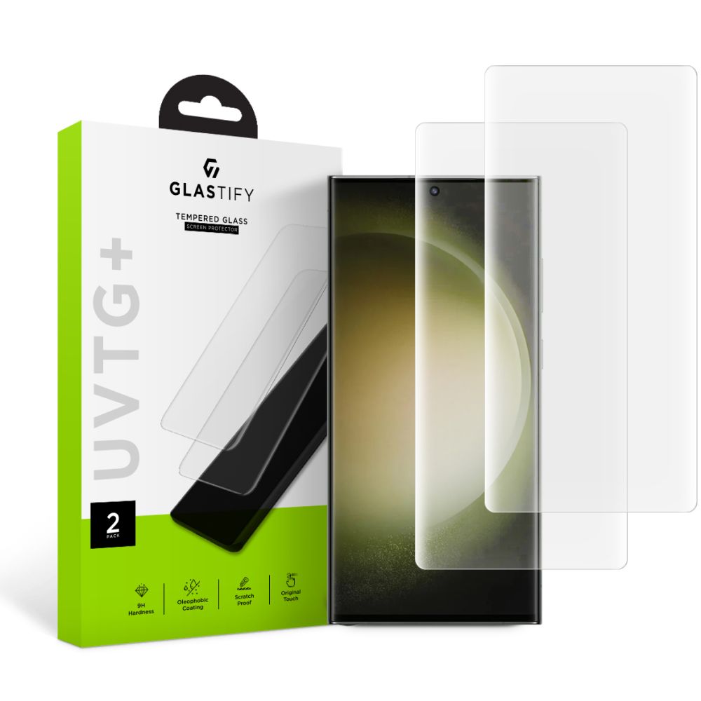 Hærdet Glas Glastify Uvtg+ 2 Pack Galaxy S23 Ultra Clear