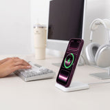 Tech Protect Magone Magsafe Cc + Glas 2 Pak Iphone 17 Pro / 18 Pro Burgundy/Clear