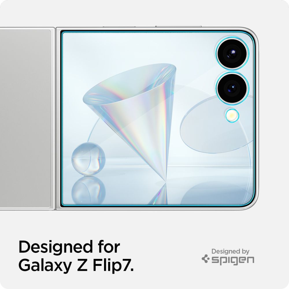 Hærdet Glas Spigen Glas.Tr Ez Fit Hd 2 Pack Galaxy Z Flip 7/8 Clear