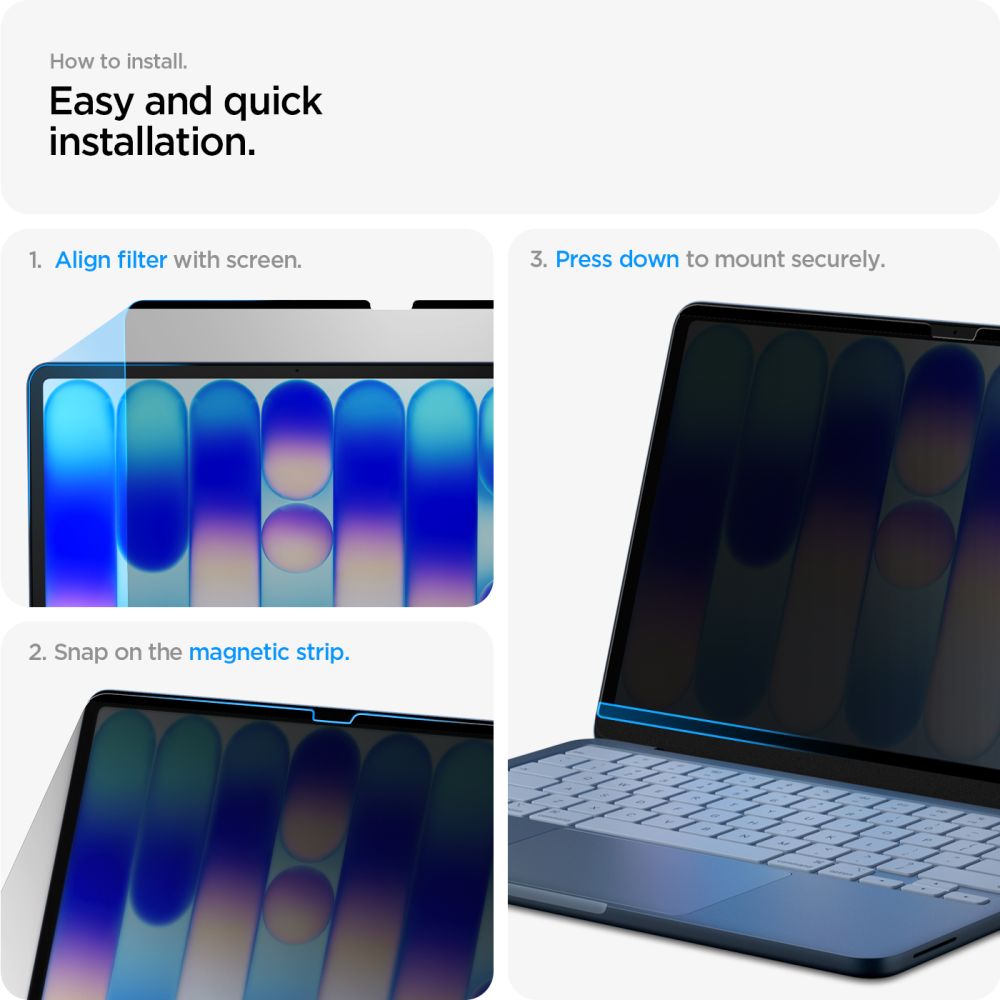 Spigen Safe View Macbook Neo 13 2026 Fortrolighed