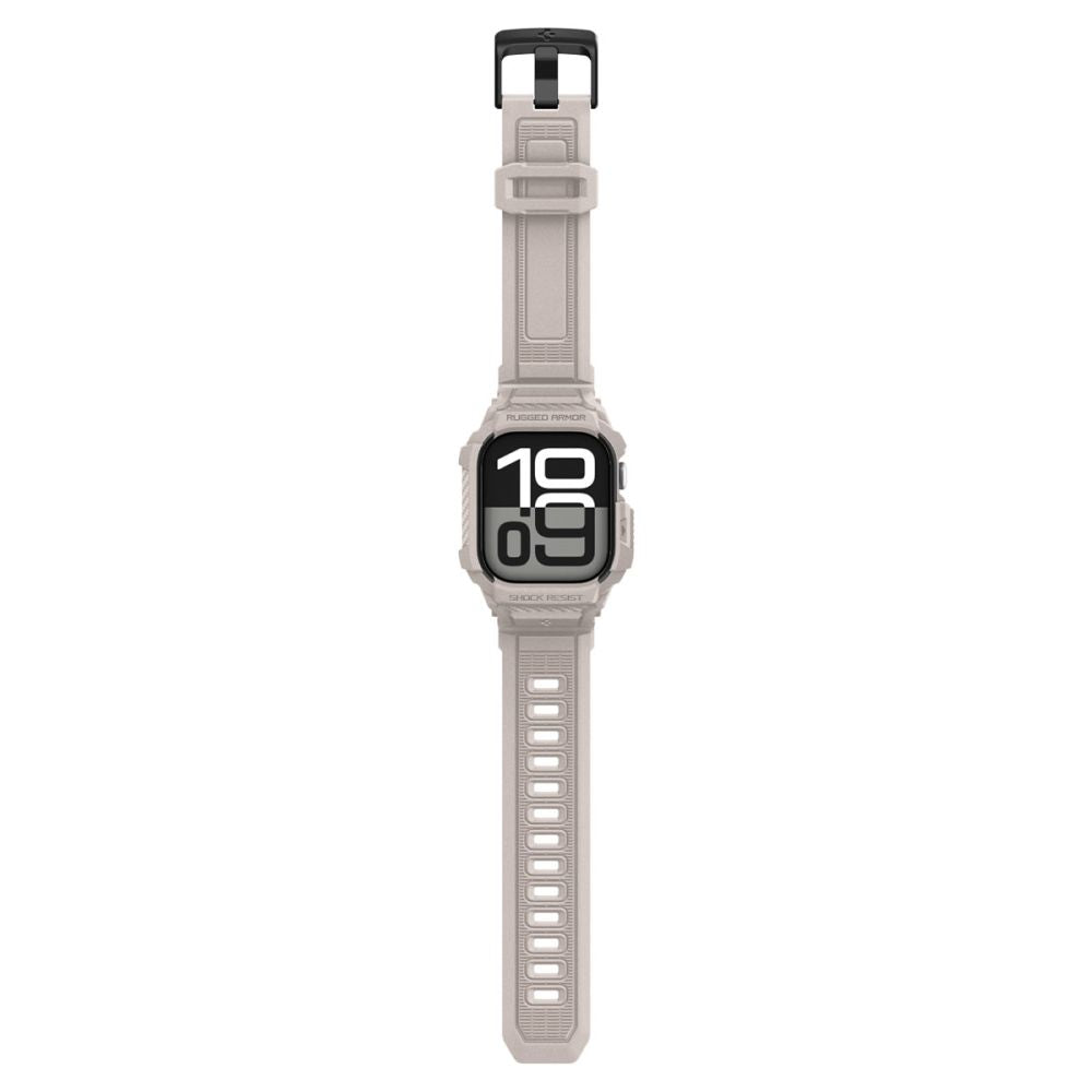 Spigen Rugged Armor ”Pro” V2 Apple Watch 10/11 (46 Mm) Dune Beige