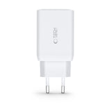 Tech Protect C65 W 3 Port Netværksopladder Pd 65 W / Qc3.0 Hvid