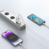 Tech Protect Nc30 W 3 Ports Netværksopladder Pd 30 W / Qc3.0 Sort