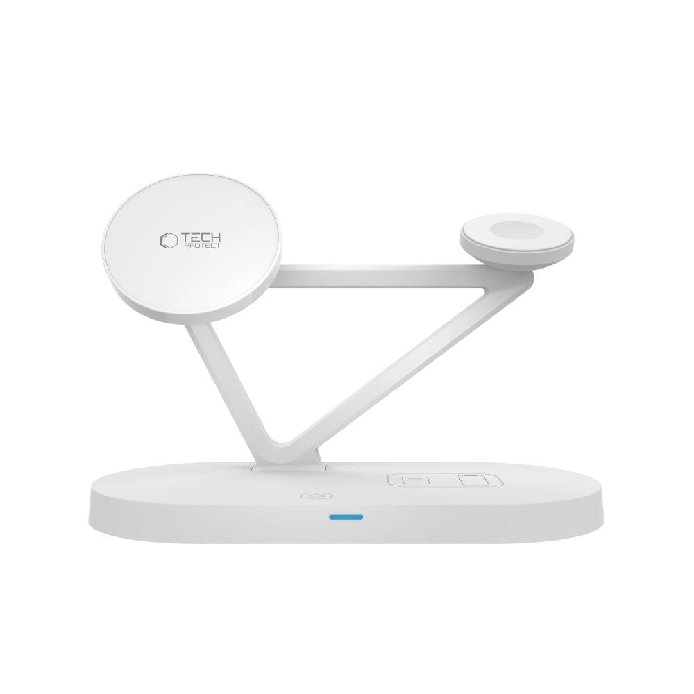 Tech Protect Qi15 W A41 3 I 1 Magnetisk Magsafe Trådløs Oplader Hvid