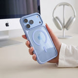 Tech Protect Magmat Magsafe Cc Iphone 17 Pro / 18 Pro Lysblå/Klar