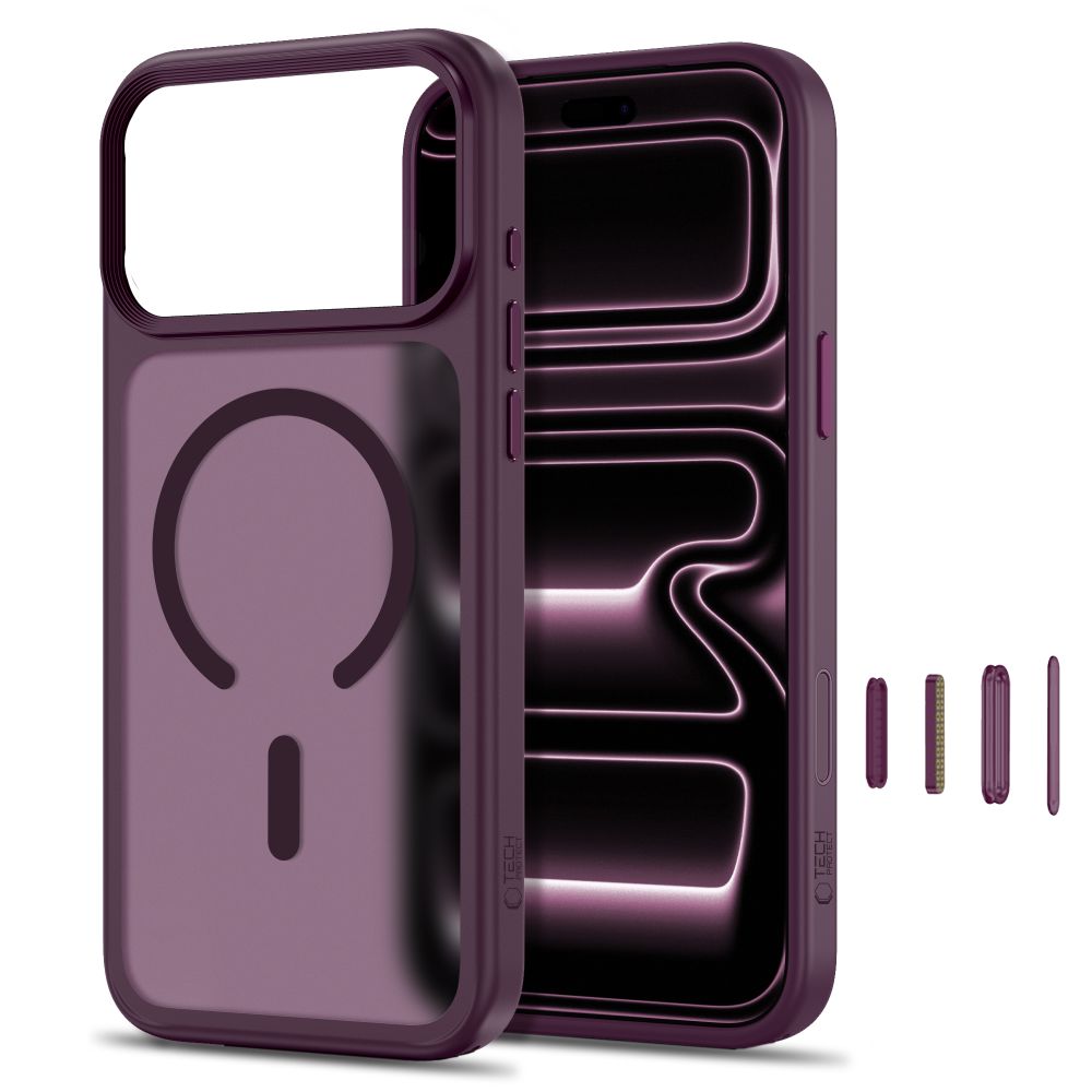 Tech Protect Magmat Magsafe Cc Iphone 17 Pro / 18 Pro Mat Burgundy
