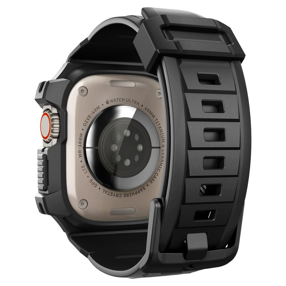 Spigen Rugged Armor ”Pro” Apple Watch Ultra 1 / 2 / 3 / 4 (49 Mm) Sort