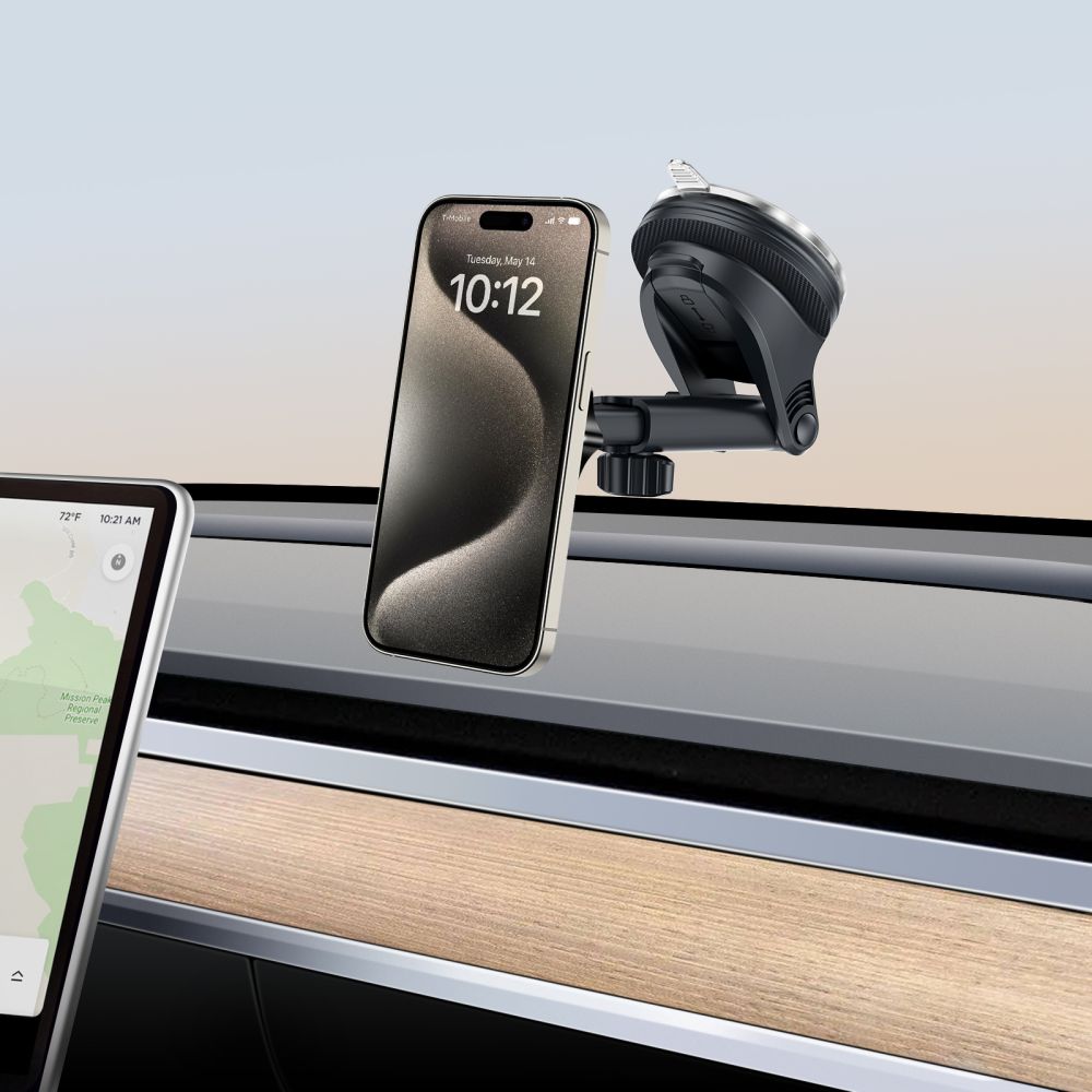 Tech Protect N59 Magnetisk Instrumentbræt Og Ventilationsbelægning Til Bil, Sort