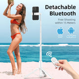 Tech Protect L09 S Bluetooth Selfie Stick Stativ Hvid