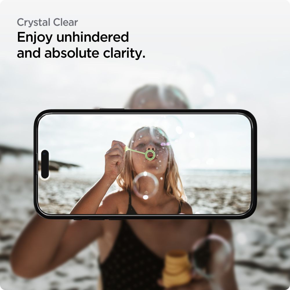 Hærdet Glas Spigen Alm Glass Fc 2 Pack Iphone 15 Sort