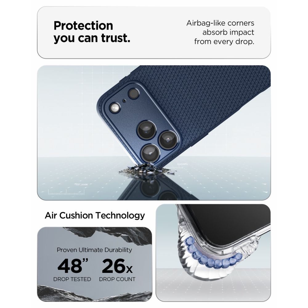 Spigen Liquid Air Iphone 17 Pro / 18 Pro Marineblå